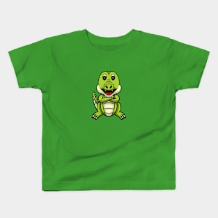 Cute Crocodile Smiling Kids T-Shirt